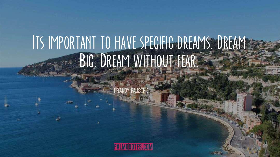 Big Dream quotes by Randy Pausch