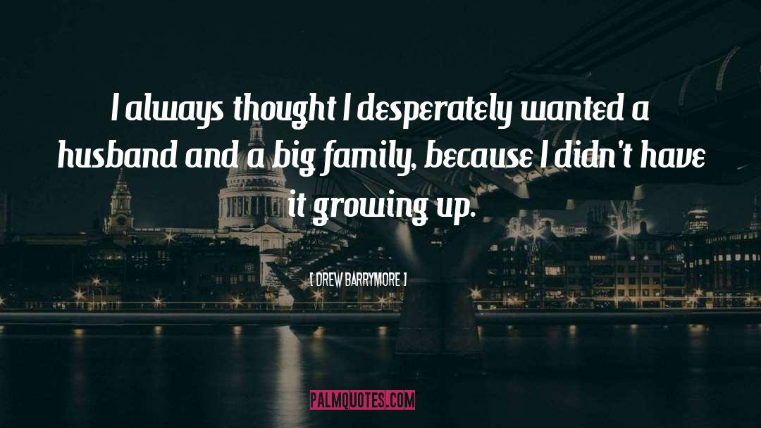 Big Families quotes by Drew Barrymore