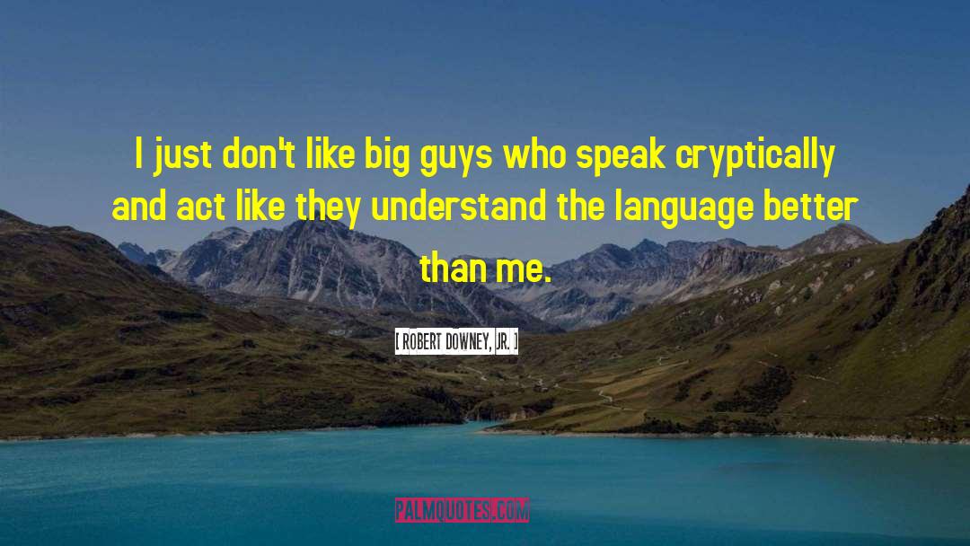 Big Guys quotes by Robert Downey, Jr.