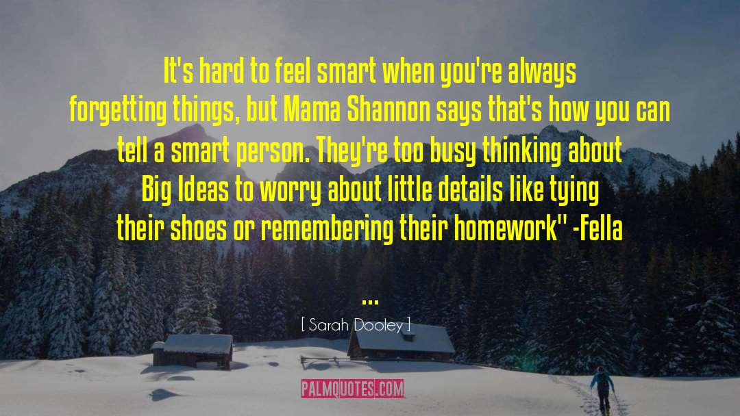 Big Ideas quotes by Sarah Dooley