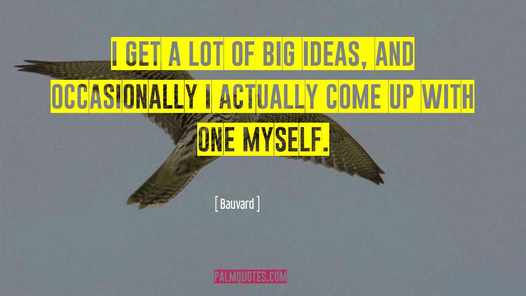 Big Ideas quotes by Bauvard