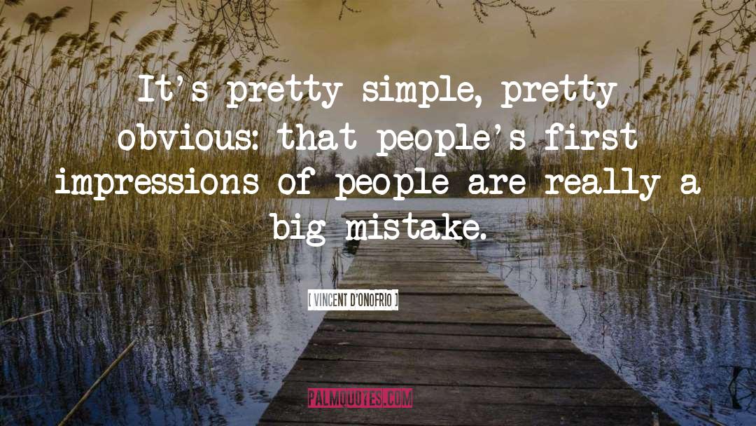 Big Mistake quotes by Vincent D'Onofrio