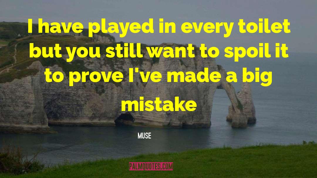 Big Mistake quotes by Muse