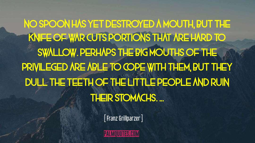 Big Mouths quotes by Franz Grillparzer