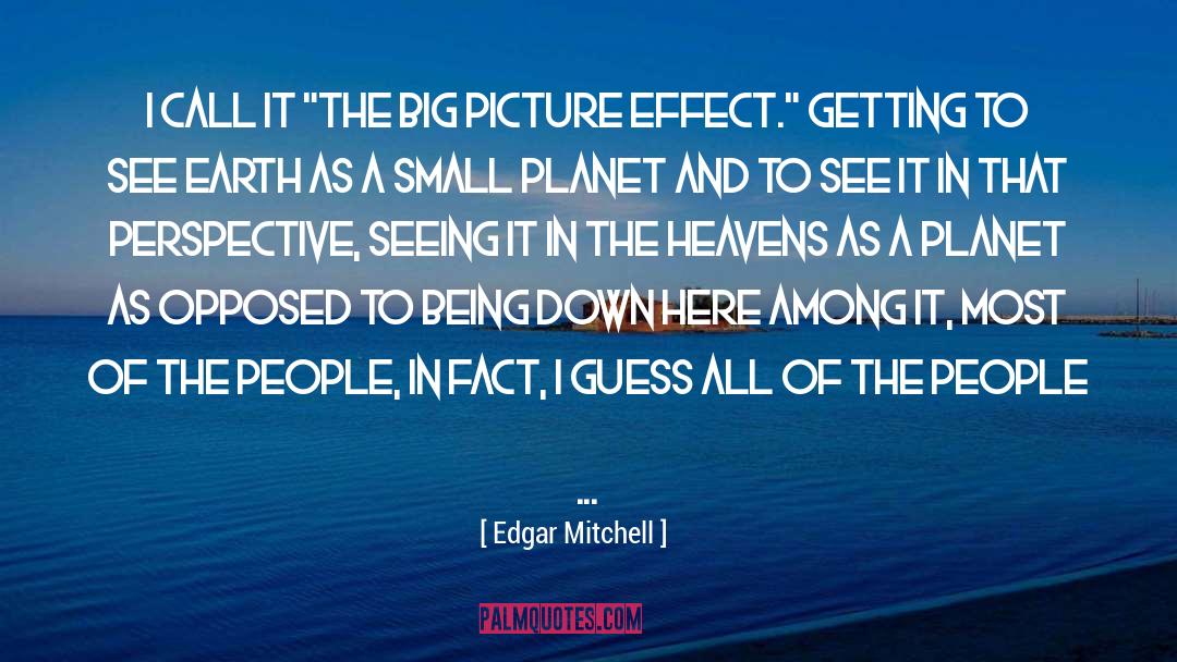 Big Picture quotes by Edgar Mitchell