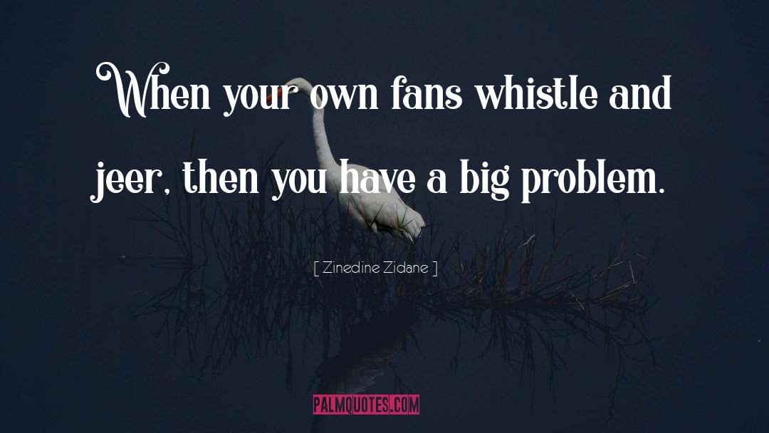 Big Problems quotes by Zinedine Zidane