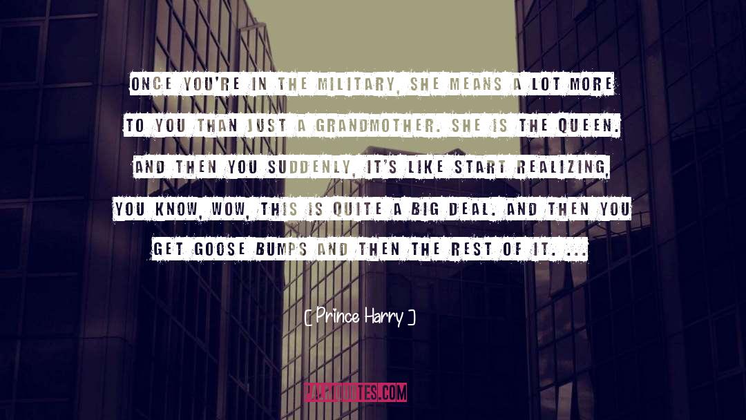 Big quotes by Prince Harry
