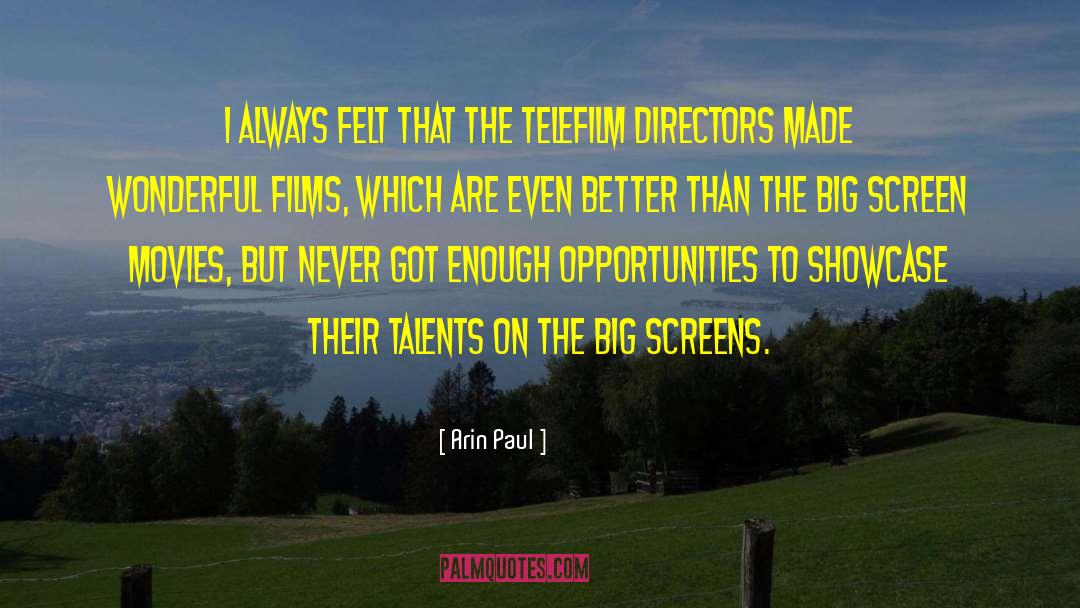 Big Screen quotes by Arin Paul