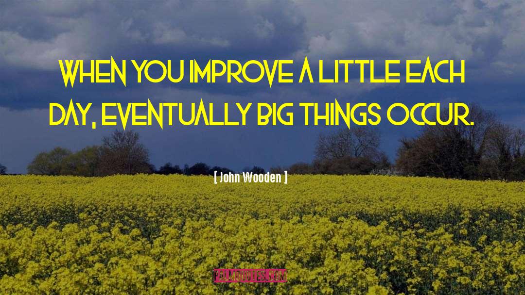 Big Things quotes by John Wooden