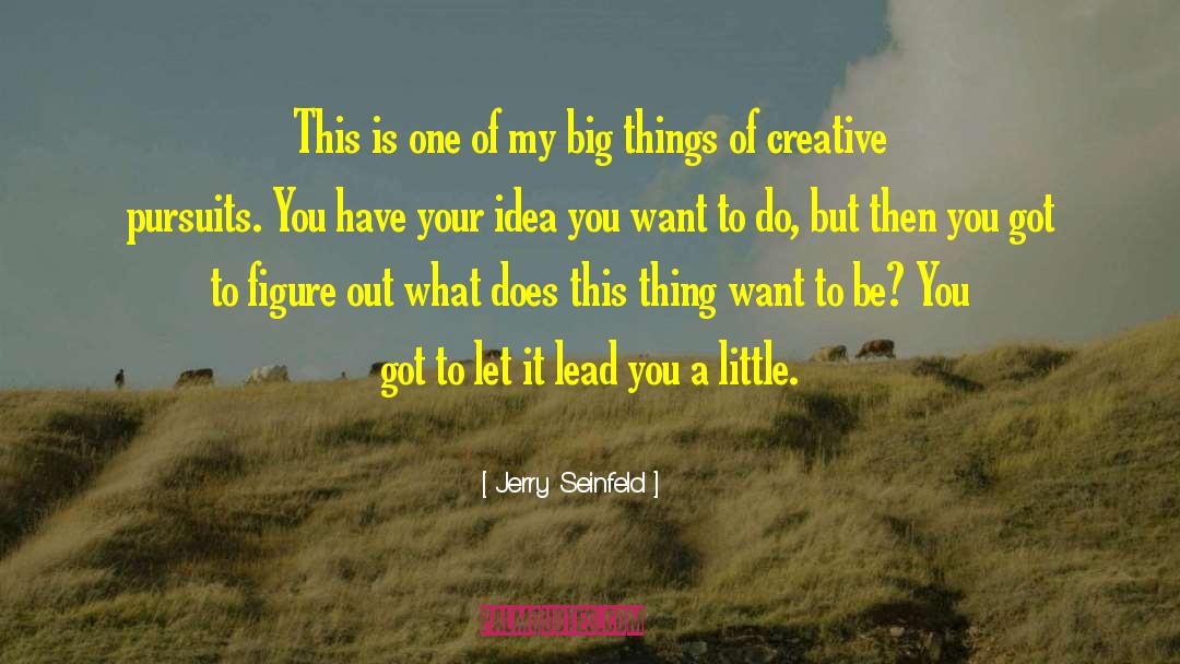 Big Things quotes by Jerry Seinfeld