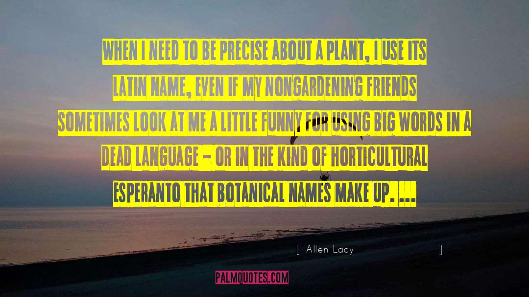 Big Words quotes by Allen Lacy