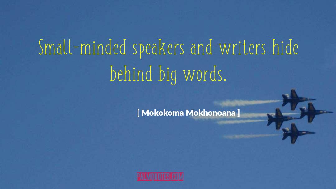 Big Words quotes by Mokokoma Mokhonoana