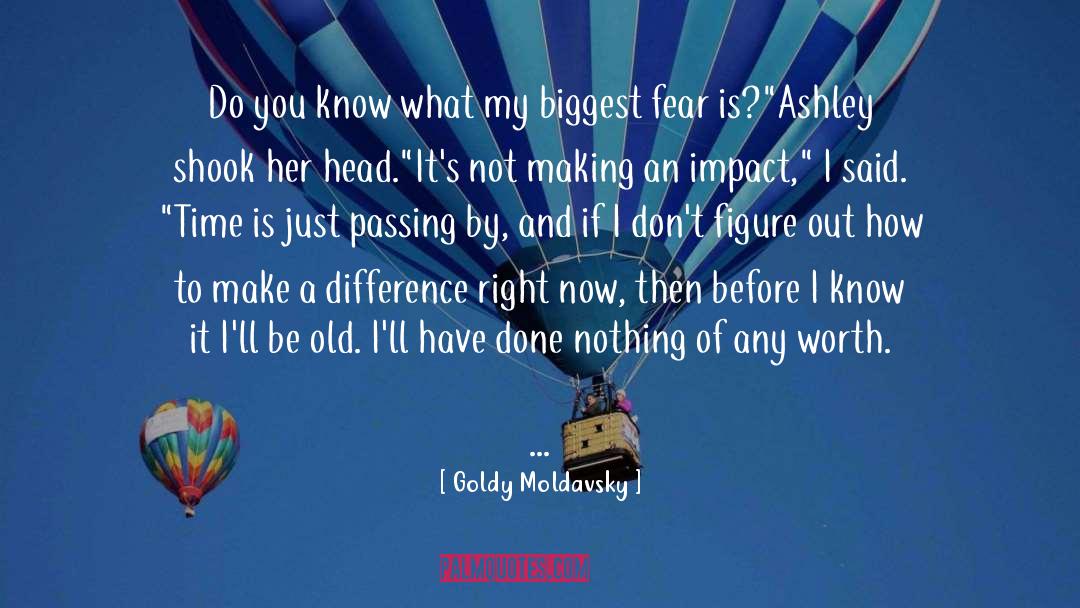 Biggest Fear quotes by Goldy Moldavsky