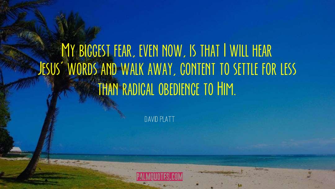 Biggest Fear quotes by David Platt