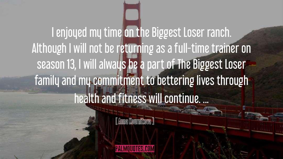 Biggest Loser quotes by Anna Kournikova