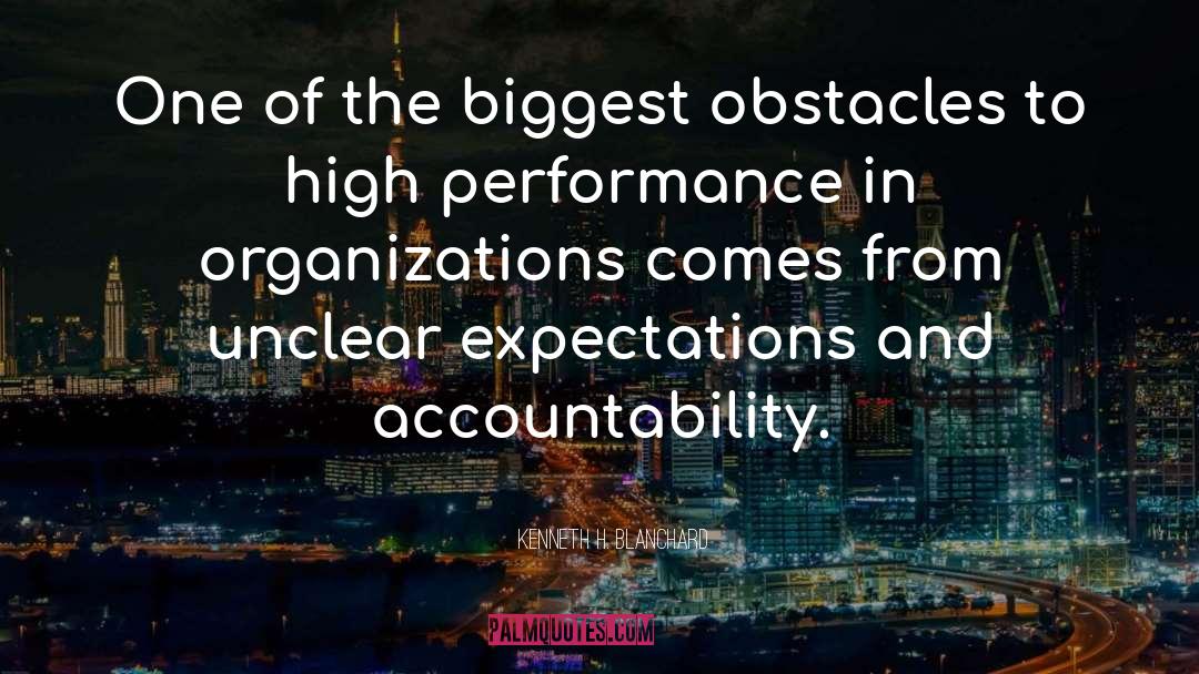 Biggest Obstacles quotes by Kenneth H. Blanchard