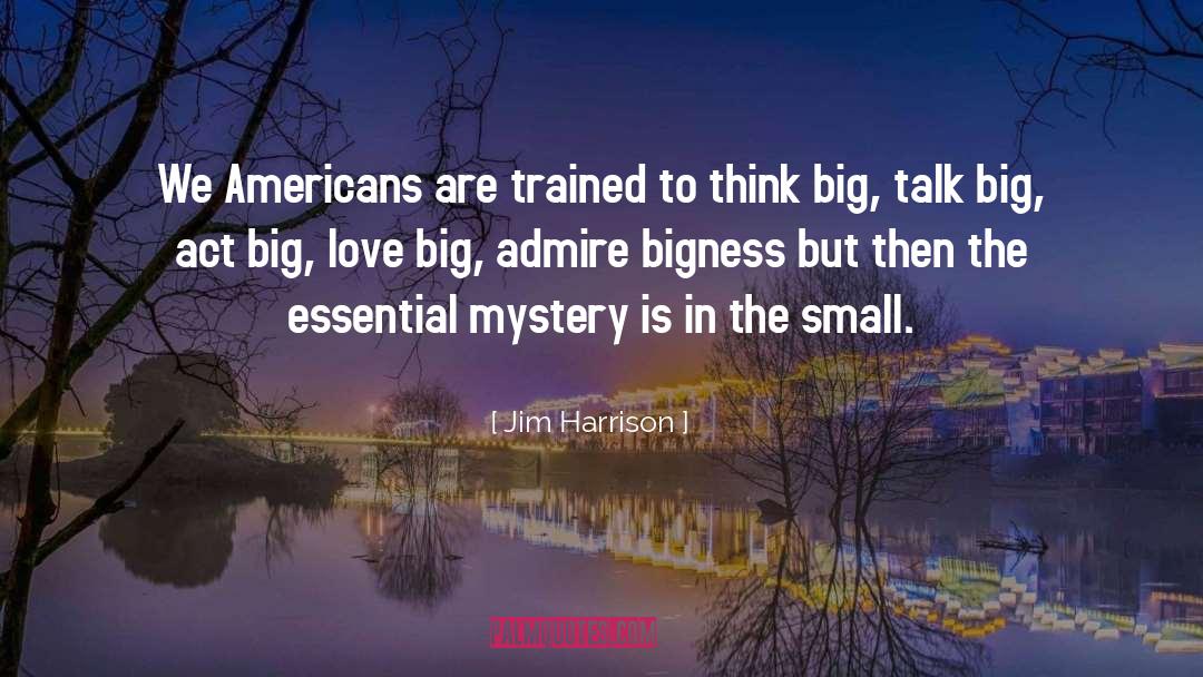 Bigness quotes by Jim Harrison