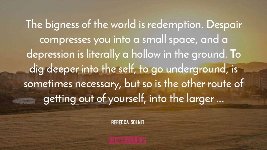 Bigness quotes by Rebecca Solnit