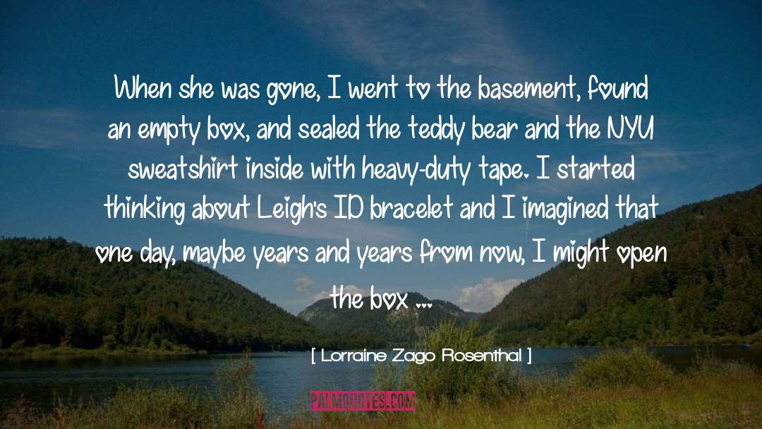Bigney Bracelet quotes by Lorraine Zago Rosenthal