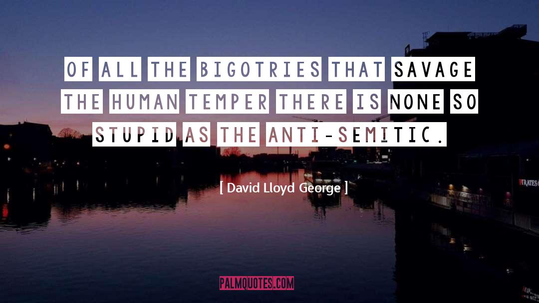Bigotries quotes by David Lloyd George