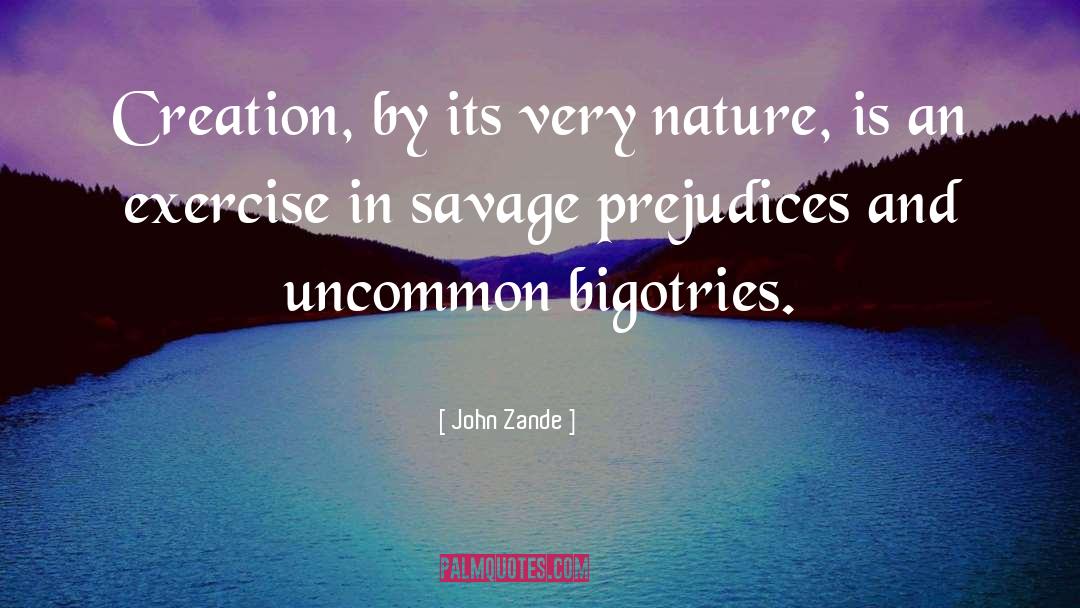 Bigotries quotes by John Zande