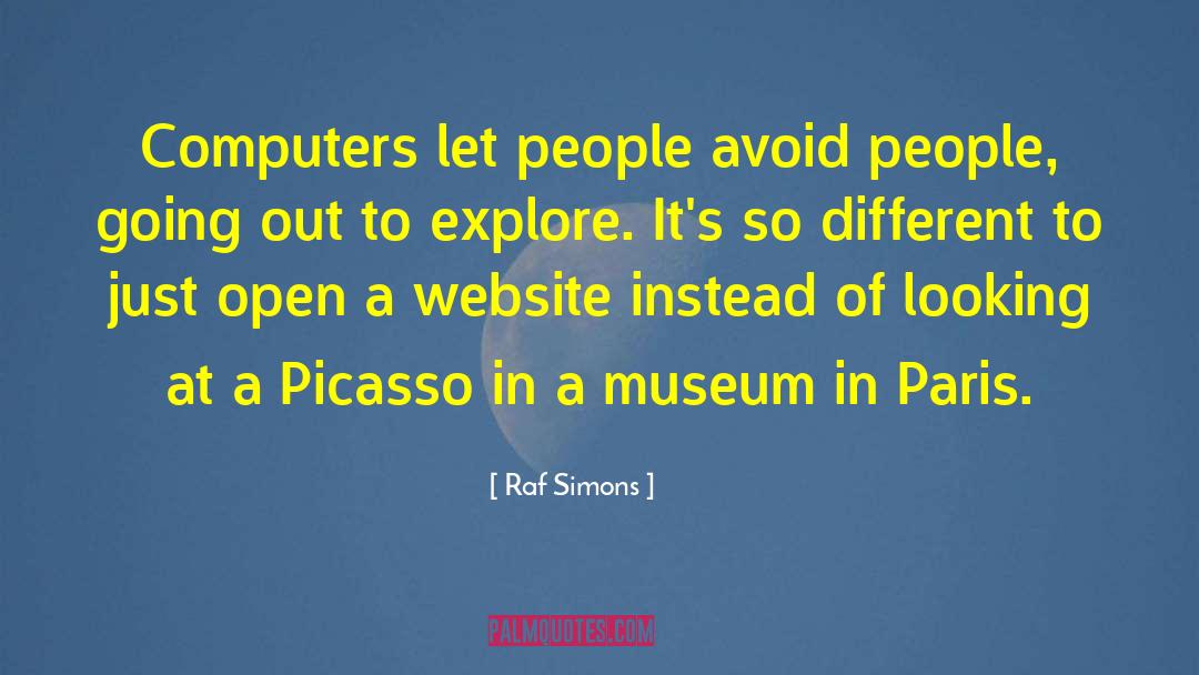 Bilbao Museum quotes by Raf Simons