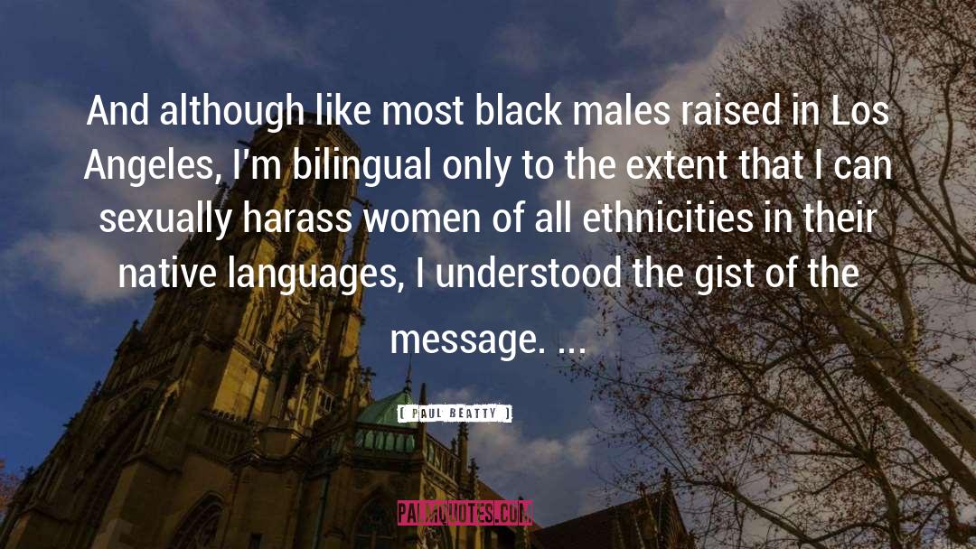 Bilingual quotes by Paul Beatty
