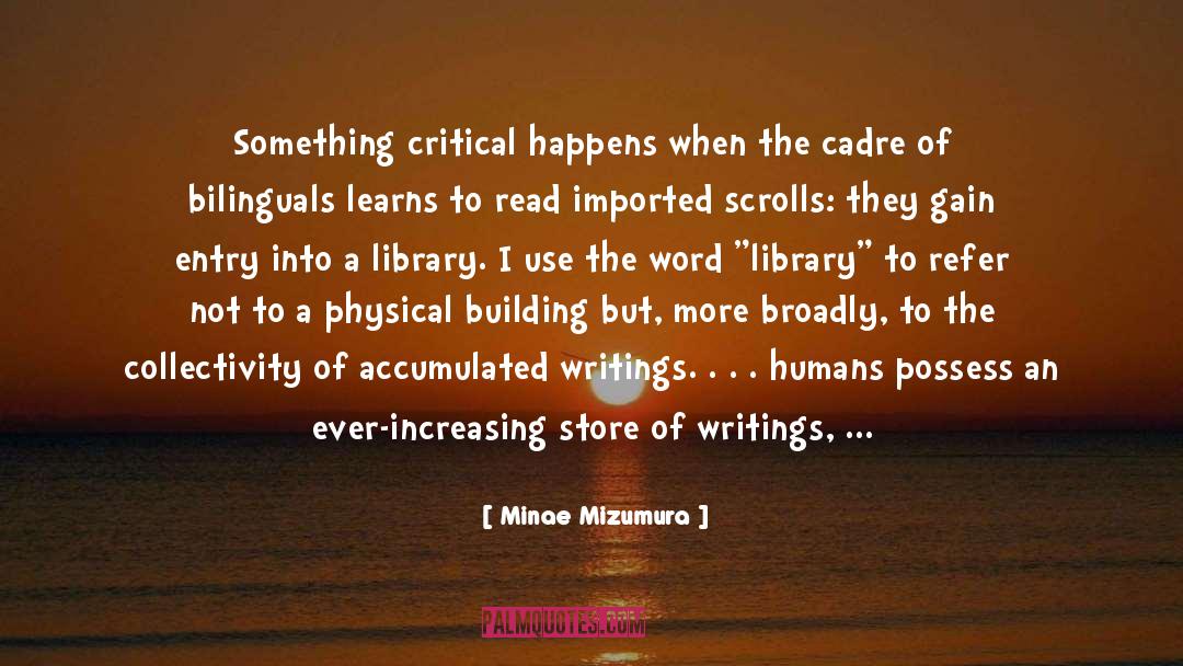 Bilingual quotes by Minae Mizumura