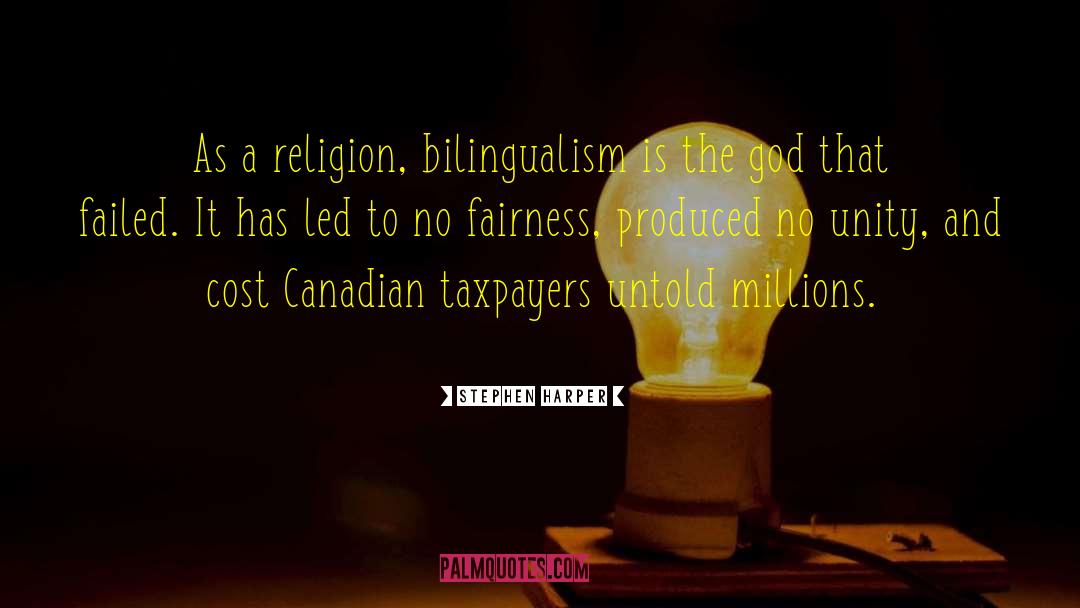 Bilingualism quotes by Stephen Harper