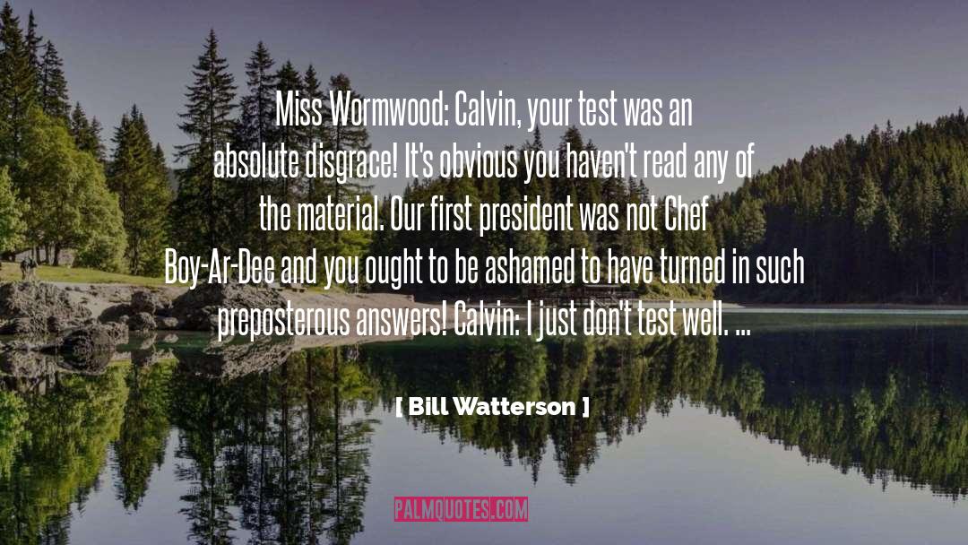 Bill quotes by Bill Watterson