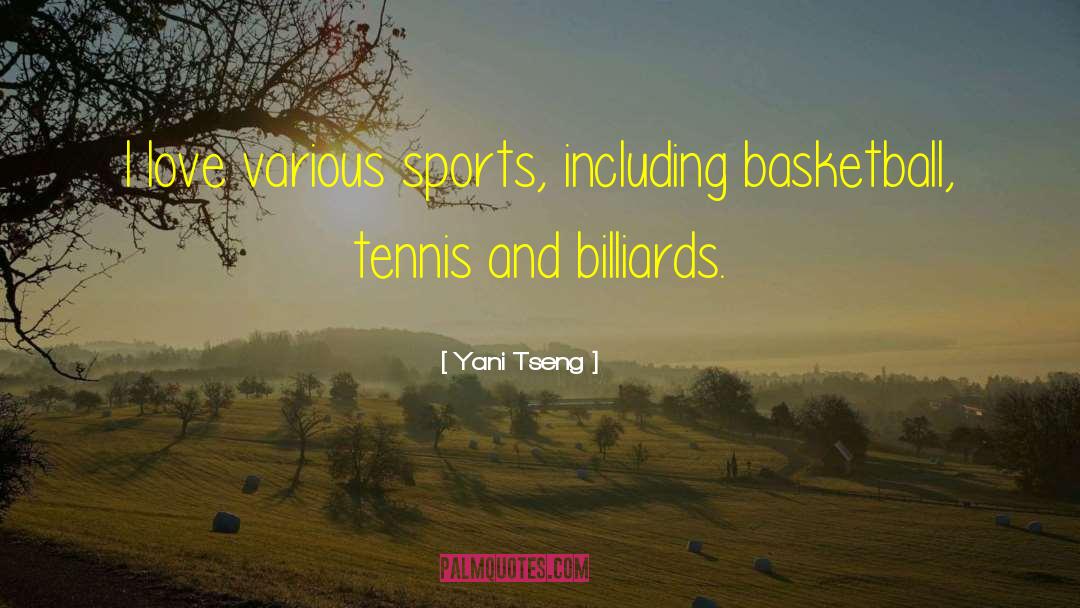 Billiards quotes by Yani Tseng