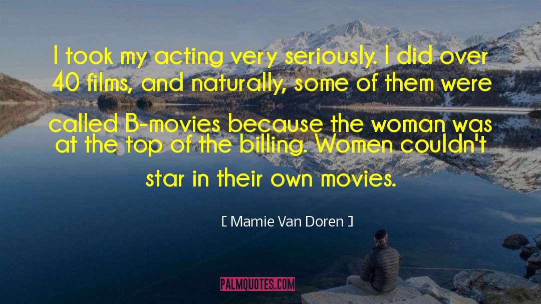 Billing quotes by Mamie Van Doren