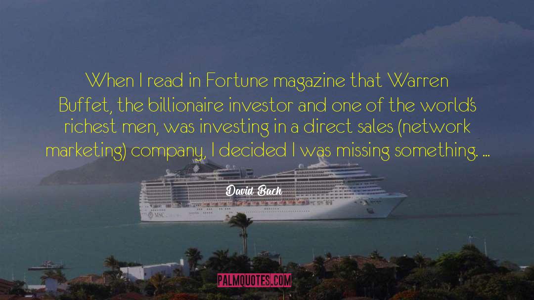 Billionaire Contemporary quotes by David Bach