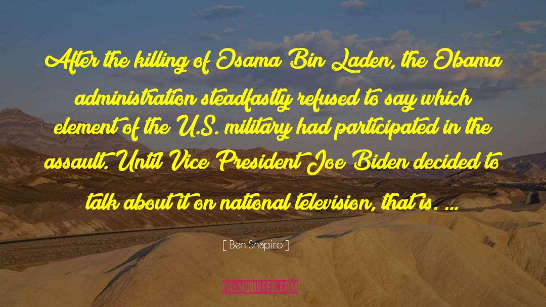 Bin Laden quotes by Ben Shapiro