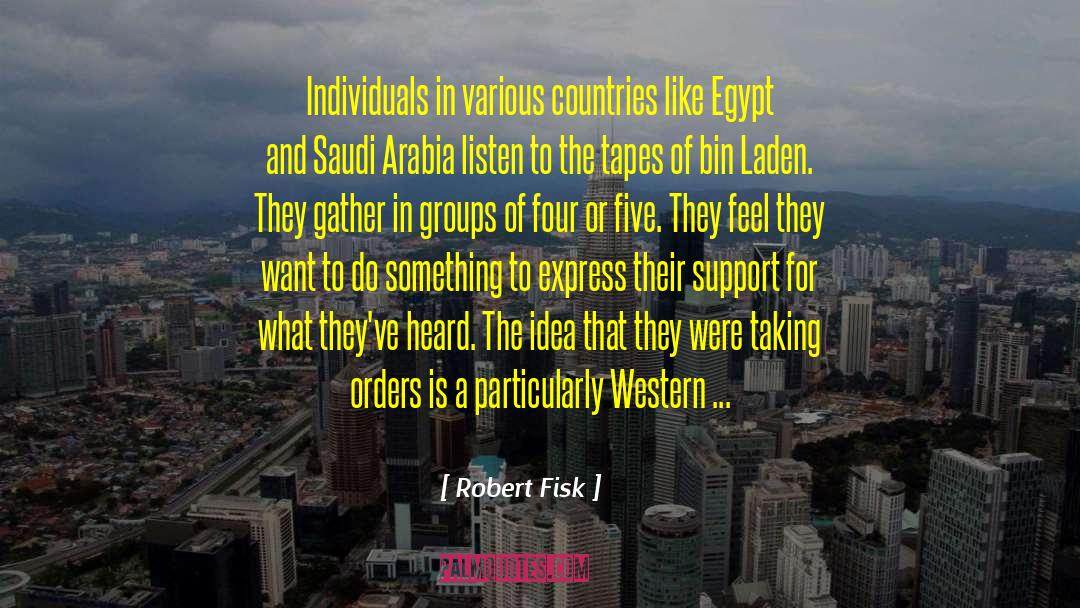 Bin quotes by Robert Fisk