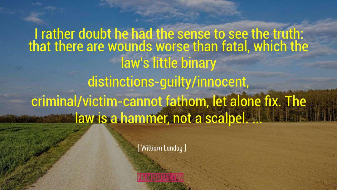 Binary Oppositions quotes by William Landay