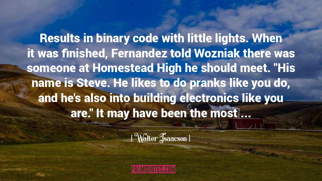 Binary quotes by Walter Isaacson