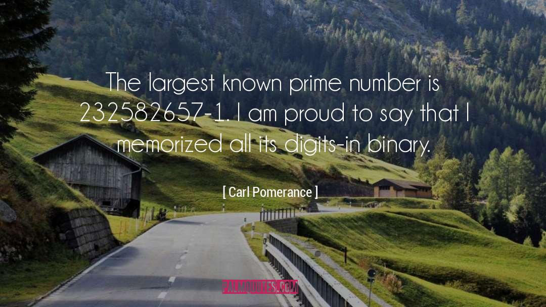 Binary quotes by Carl Pomerance