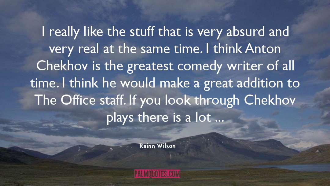 Binchy Writer quotes by Rainn Wilson