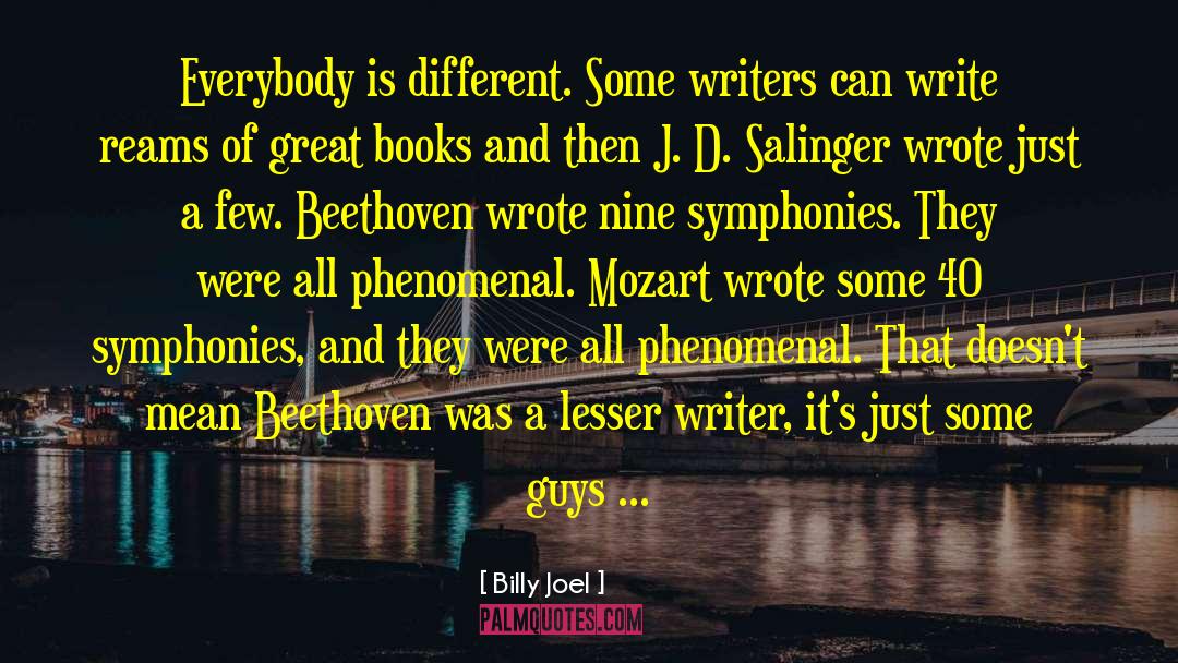 Binchy Writer quotes by Billy Joel