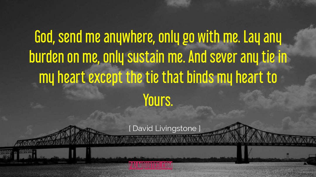 Binds quotes by David Livingstone