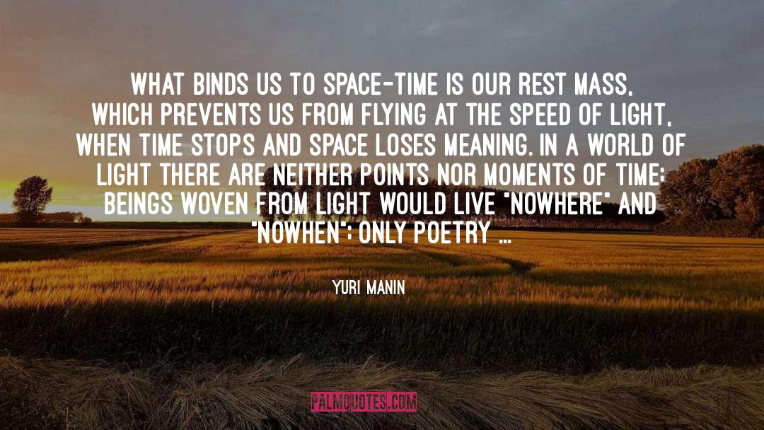 Binds quotes by Yuri Manin