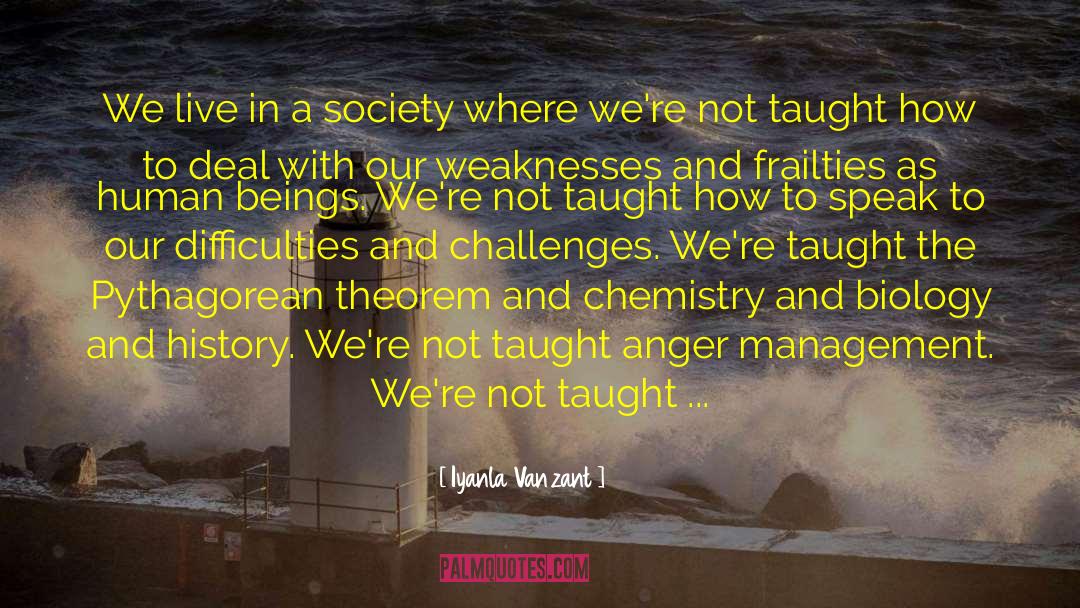 Biochemistry A Chemistry Of Life quotes by Iyanla Vanzant