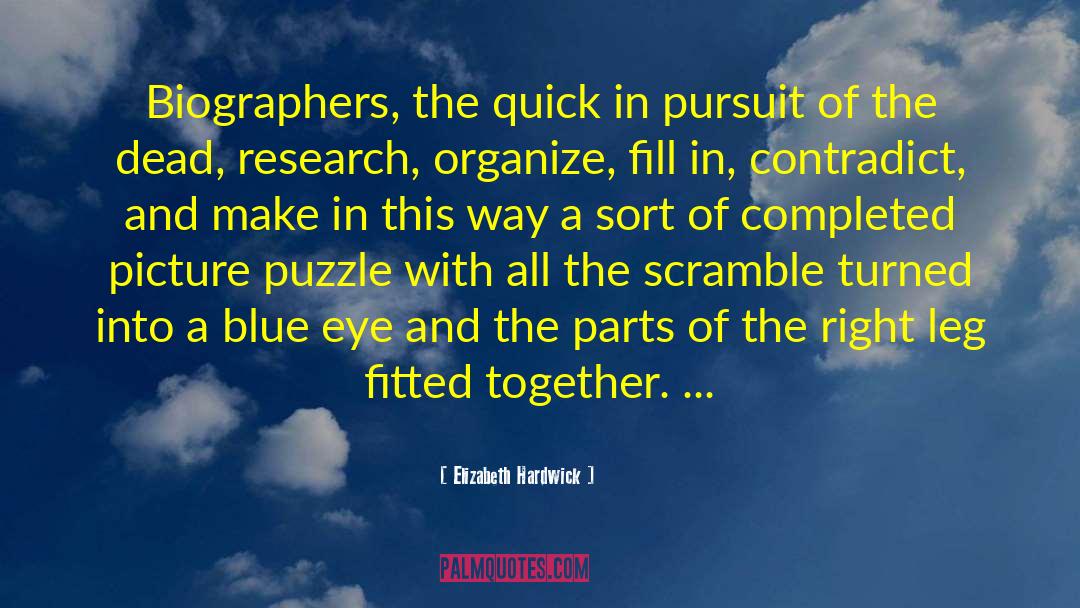 Biographers quotes by Elizabeth Hardwick