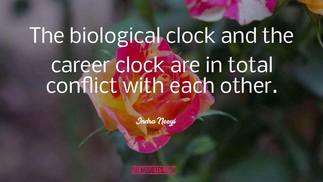 Biological Clock quotes by Indra Nooyi