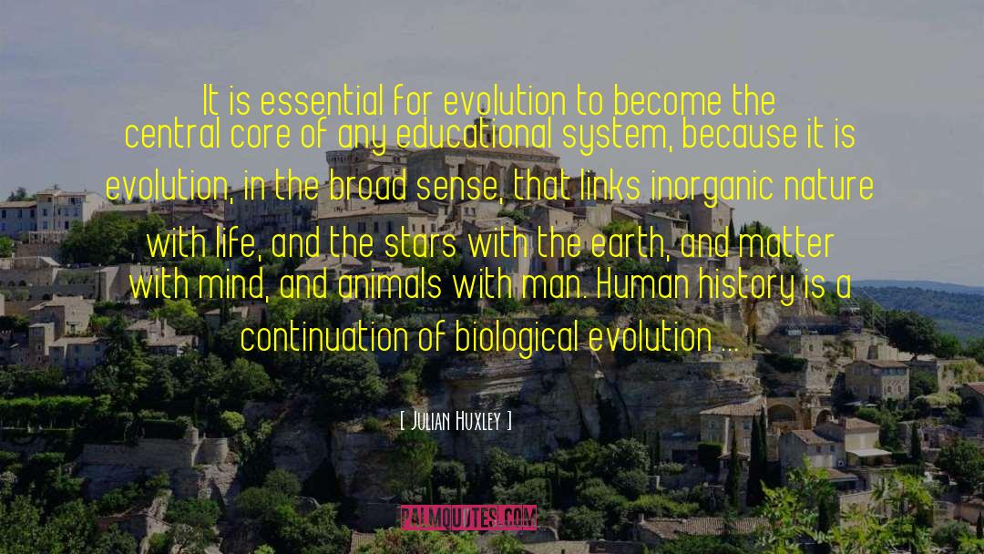 Biological Evolution quotes by Julian Huxley