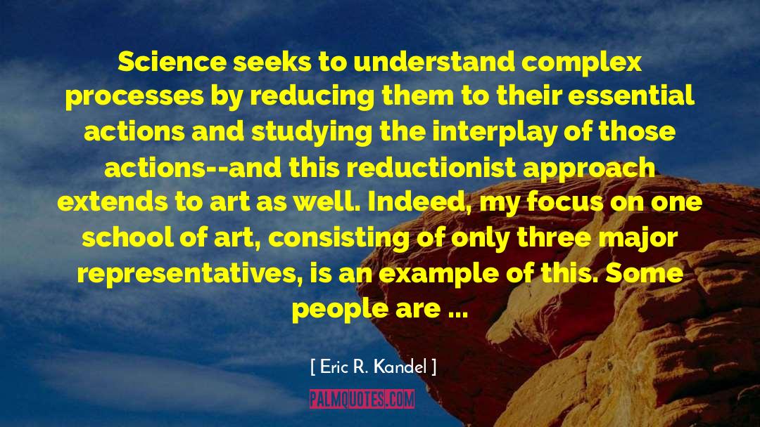 Biological Reductiveness quotes by Eric R. Kandel