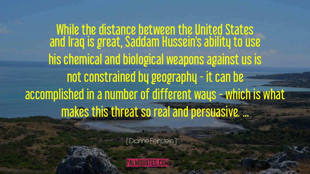 Biological Weapons quotes by Dianne Feinstein