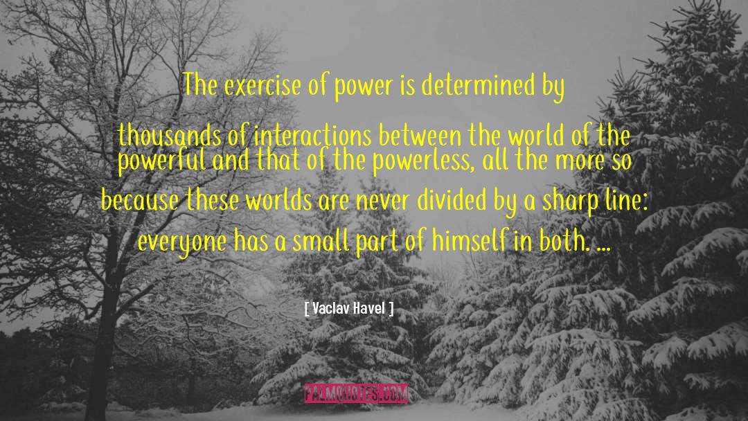 Biologically Determined Power quotes by Vaclav Havel