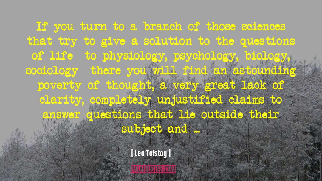 Biology quotes by Leo Tolstoy